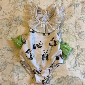 Sal & Pimenta Panda Ruffle Swimsuit